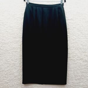Skirt Maxi Michele Black Classic Minimalist Quiet Luxury Capsule Wardrobe Size 8
